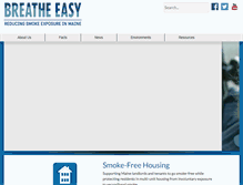 Tablet Screenshot of breatheeasymaine.org